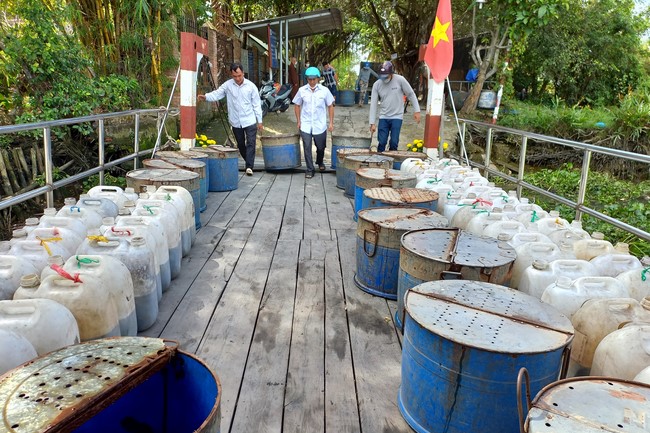 Freeing of creatures in early 2023 at Binh My ferry in Cu Chi