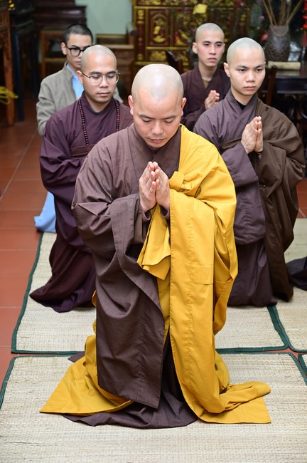 Preaching dharma at Dien Quang pagoda in the second day of propagation trip in the Northern