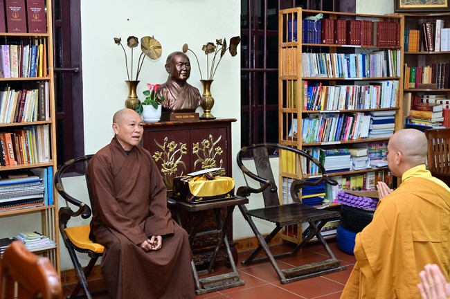 Preaching dharma at Dien Quang pagoda in the second day of propagation trip in the Northern