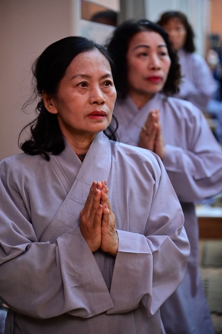 Preaching dharma at Dien Quang pagoda in the second day of propagation trip in the Northern