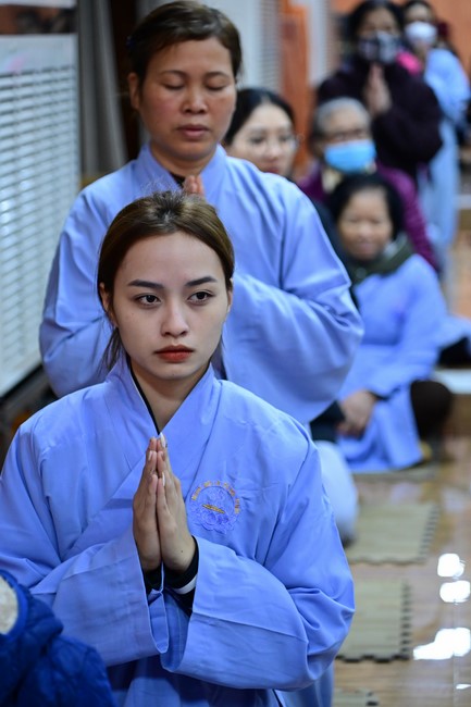 Preaching dharma at Dien Quang pagoda in the second day of propagation trip in the Northern