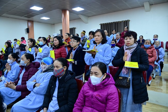 Preaching dharma at Dien Quang pagoda in the second day of propagation trip in the Northern