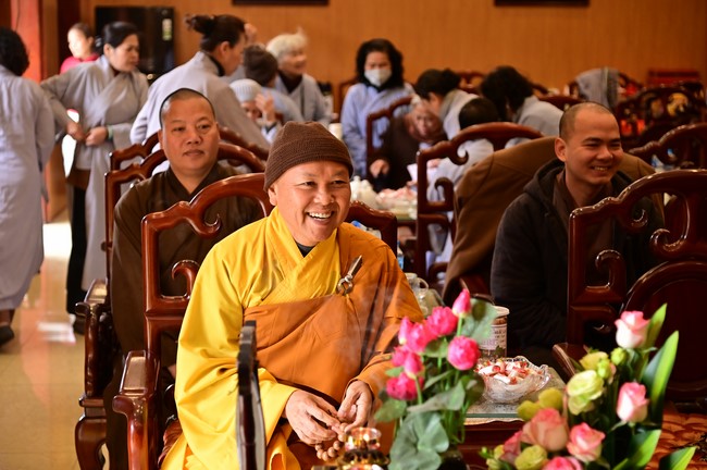 Preaching dharma at Dien Quang pagoda in the second day of propagation trip in the Northern