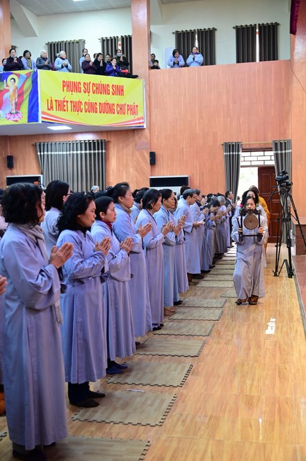 Preaching dharma at Dien Quang pagoda in the second day of propagation trip in the Northern