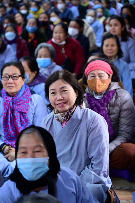 Preaching dharma at Dien Quang pagoda in the second day of propagation trip in the Northern