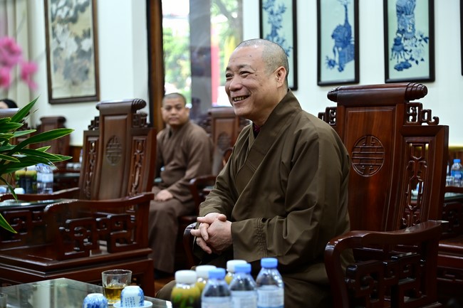 Preaching dharma at Dien Quang pagoda in the second day of propagation trip in the Northern