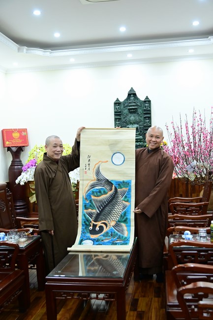 Preaching dharma at Dien Quang pagoda in the second day of propagation trip in the Northern