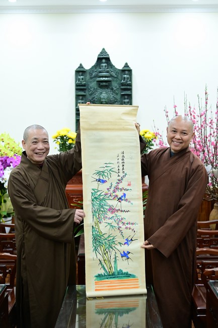 Preaching dharma at Dien Quang pagoda in the second day of propagation trip in the Northern