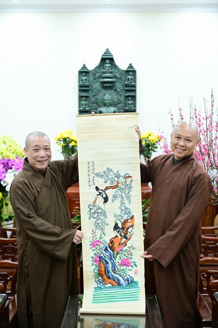 Preaching dharma at Dien Quang pagoda in the second day of propagation trip in the Northern