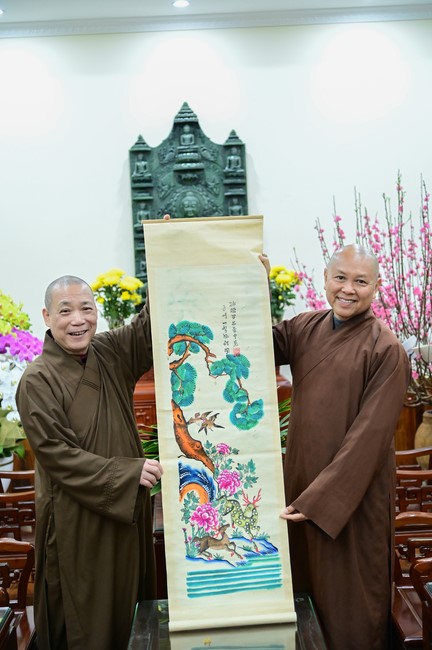 Preaching dharma at Dien Quang pagoda in the second day of propagation trip in the Northern