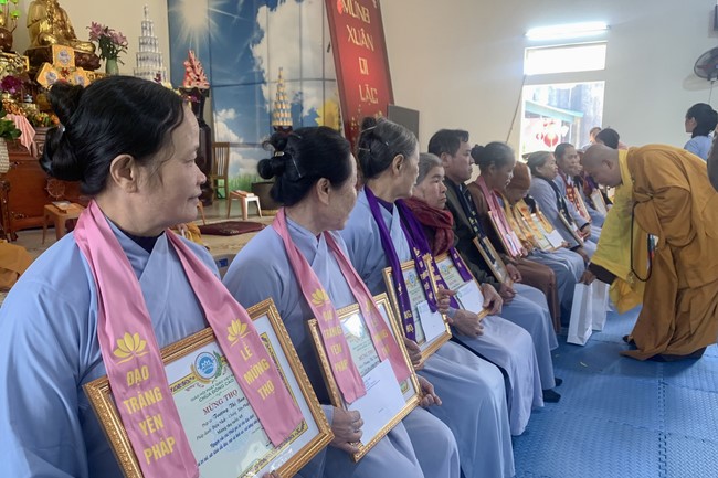 The Ceremony of peaceful Prayers, wishing longevity, releasing creatures at Dong Cao Pagoda in early 2023.