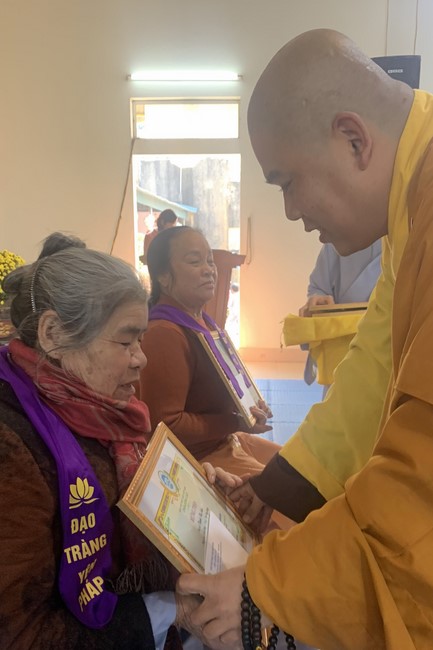 The Ceremony of peaceful Prayers, wishing longevity, releasing creatures at Dong Cao Pagoda in early 2023.