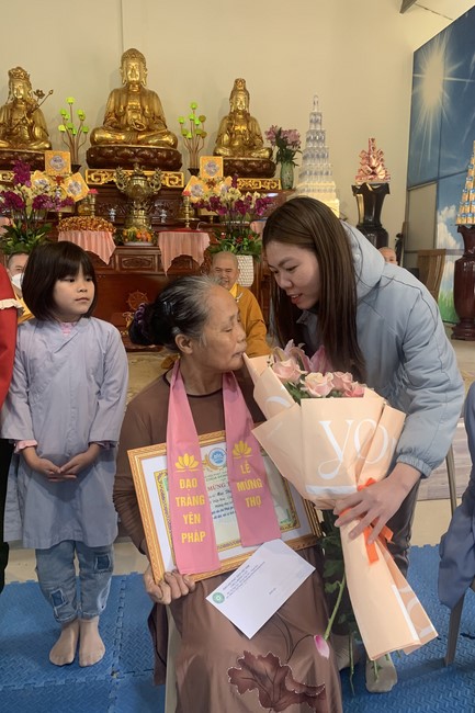 The Ceremony of peaceful Prayers, wishing longevity, releasing creatures at Dong Cao Pagoda in early 2023.