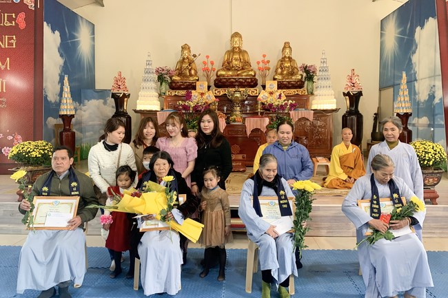 The Ceremony of peaceful Prayers, wishing longevity, releasing creatures at Dong Cao Pagoda in early 2023.