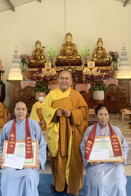 The Ceremony of peaceful Prayers, wishing longevity, releasing creatures at Dong Cao Pagoda in early 2023.