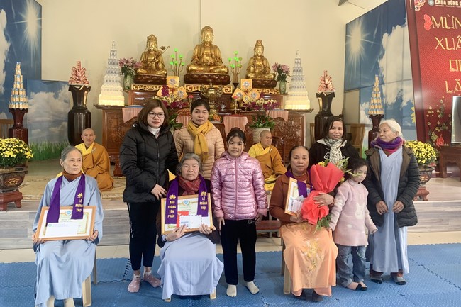 The Ceremony of peaceful Prayers, wishing longevity, releasing creatures at Dong Cao Pagoda in early 2023.