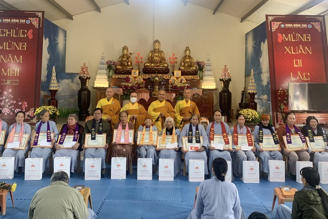 The Ceremony of peaceful Prayers, wishing longevity, releasing creatures at Dong Cao Pagoda in early 2023.