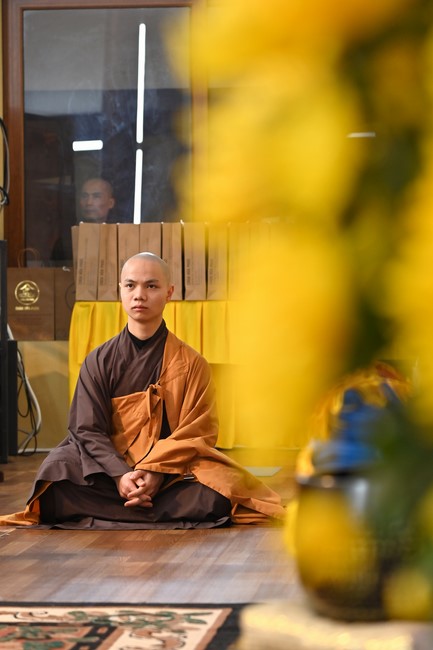 Preaching dharma at Hoa Phuc pagoda in the third day of propagation trip in the Northern