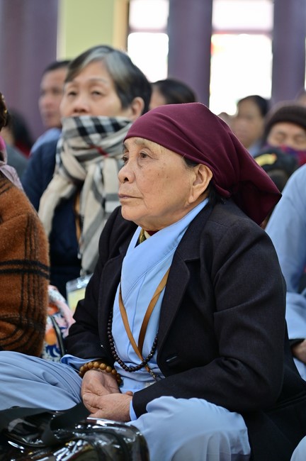 Preaching dharma at Hoa Phuc pagoda in the third day of propagation trip in the Northern