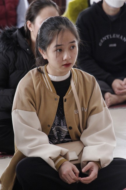 The rite of year end dharma thanking at Giai Lam pagoda