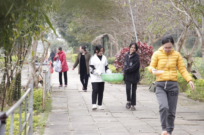 The rite of year end dharma thanking at Giai Lam pagoda