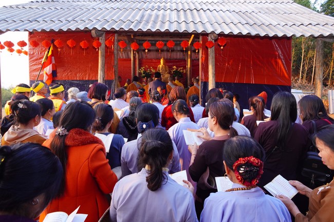 Ceremony of seating Buddha Statue of Dai Co Viet Pagoda, Yen Bai