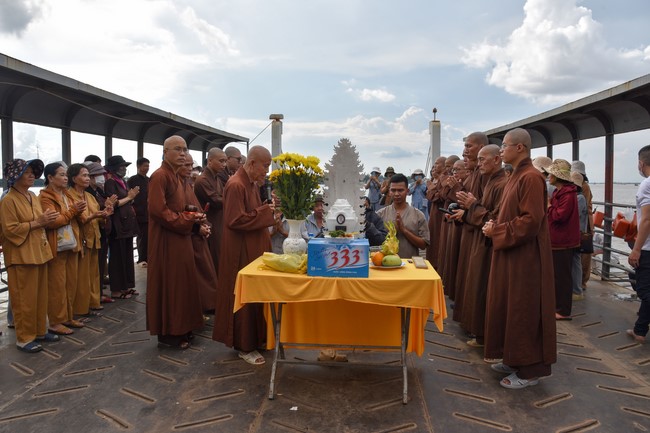 Buddhist Dieu Nguyet 's death Anniversary at Minh Chat ashram, Can Tho Province