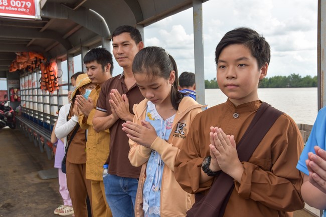 Buddhist Dieu Nguyet 's death Anniversary at Minh Chat ashram, Can Tho Province