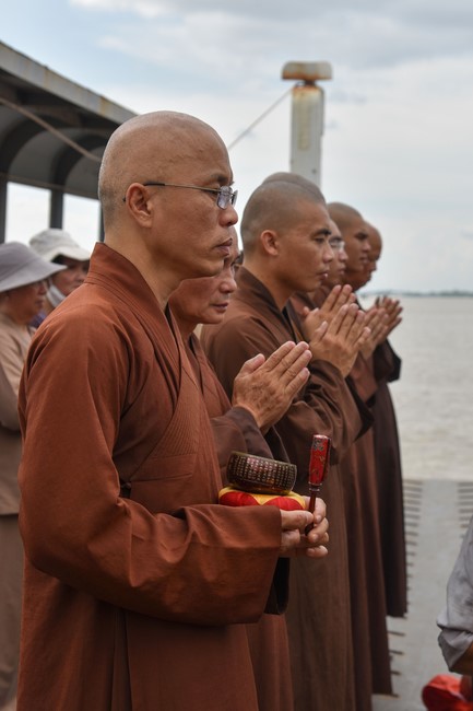 Buddhist Dieu Nguyet 's death Anniversary at Minh Chat ashram, Can Tho Province