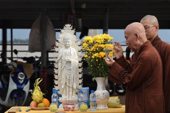 Buddhist Dieu Nguyet 's death Anniversary at Minh Chat ashram, Can Tho Province