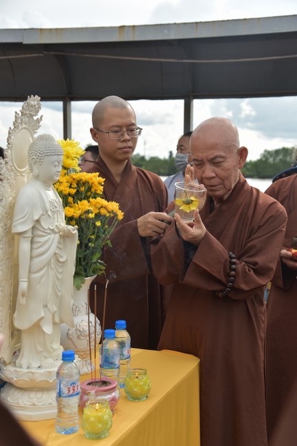 Buddhist Dieu Nguyet 's death Anniversary at Minh Chat ashram, Can Tho Province