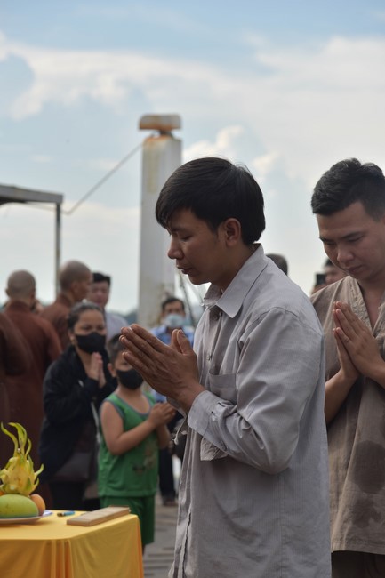 Buddhist Dieu Nguyet 's death Anniversary at Minh Chat ashram, Can Tho Province