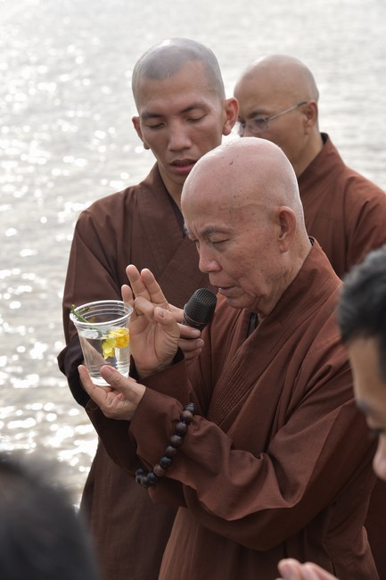 Buddhist Dieu Nguyet 's death Anniversary at Minh Chat ashram, Can Tho Province