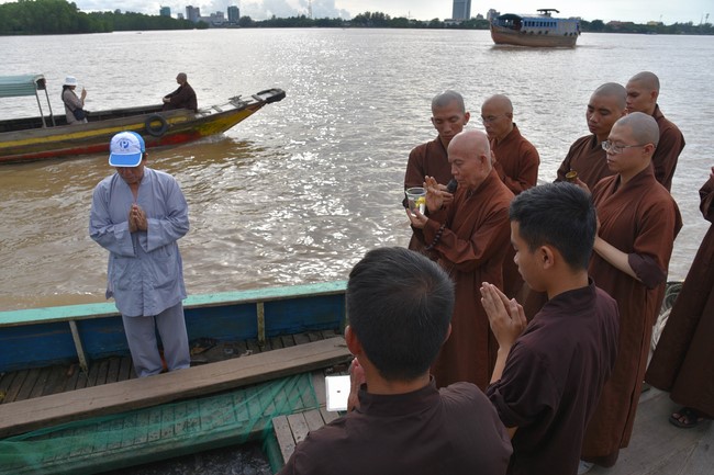 Buddhist Dieu Nguyet 's death Anniversary at Minh Chat ashram, Can Tho Province