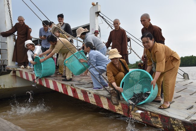 Buddhist Dieu Nguyet 's death Anniversary at Minh Chat ashram, Can Tho Province