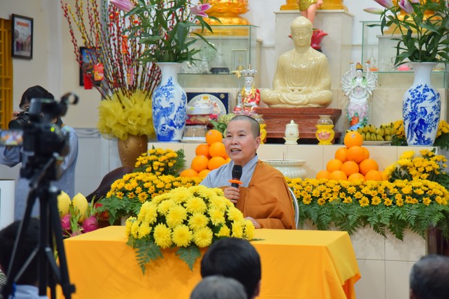 Buddhist Dieu Nguyet 's death Anniversary at Minh Chat ashram, Can Tho Province