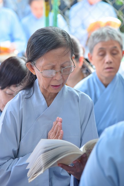 Buddhist Dieu Nguyet 's death Anniversary at Minh Chat ashram, Can Tho Province