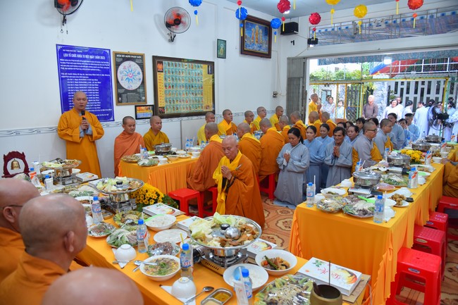 Buddhist Dieu Nguyet 's death Anniversary at Minh Chat ashram, Can Tho Province