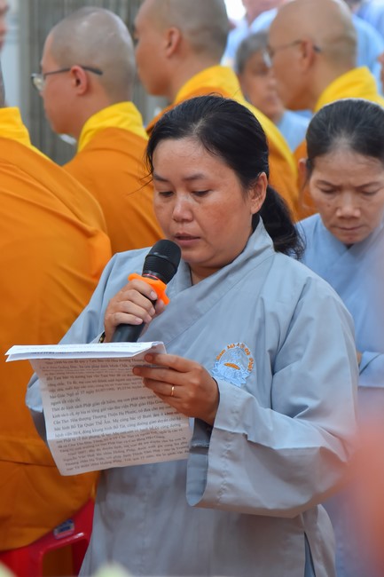 Buddhist Dieu Nguyet 's death Anniversary at Minh Chat ashram, Can Tho Province