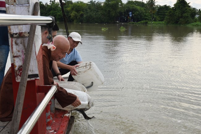 The Rite of Releasing creatures and Praying for Peace at Trang Nguyen company and Toan Phat Irradiation Company Limited