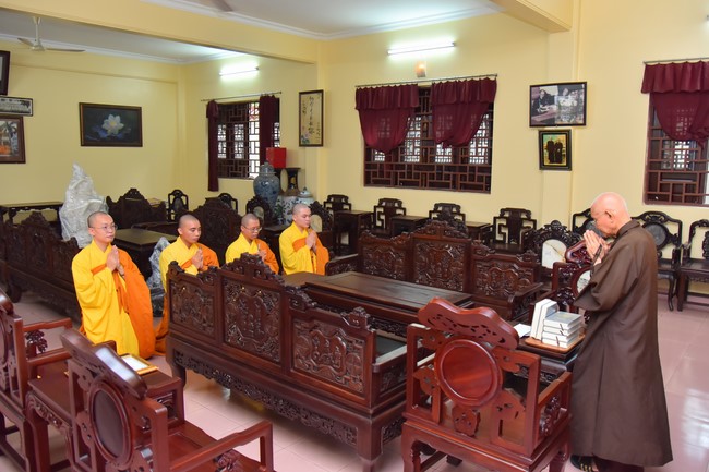 Donating to Law Propagation Class at Hue Nghiem Pagoda from NCT Education Talent Monk Fund