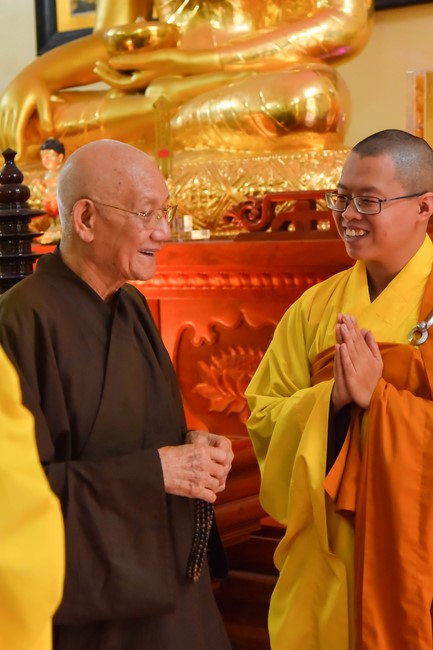 Donating to Law Propagation Class at Hue Nghiem Pagoda from NCT Education Talent Monk Fund