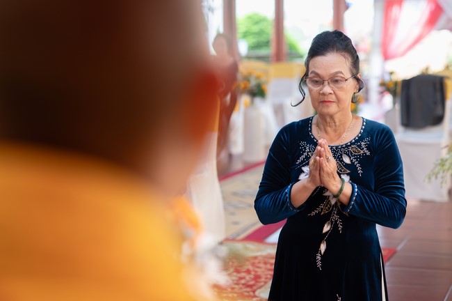 Wedding Ceremony at the pagoda