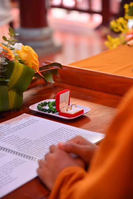 Wedding Ceremony at the pagoda