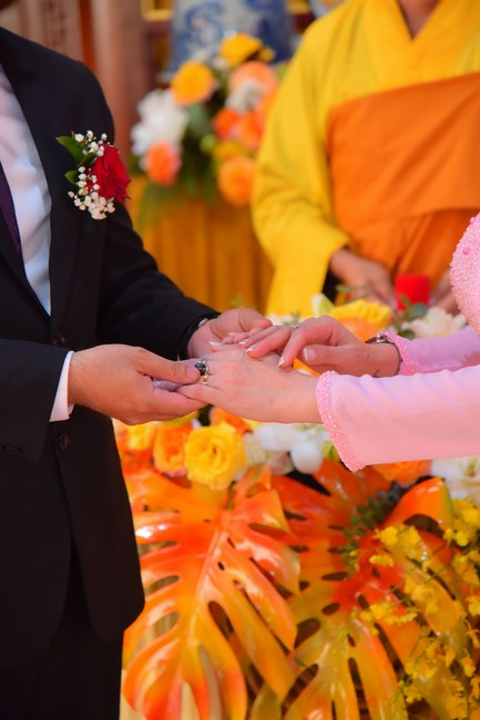 Wedding Ceremony at the pagoda