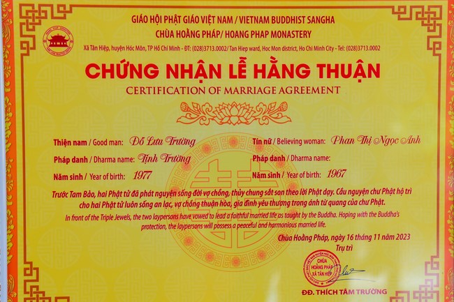 Wedding Ceremony at the pagoda