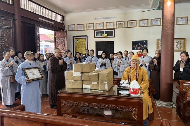 Quỹ đào tạo Tăng tài NCT cúng dường đến trường Trung cấp Phật học tỉnh Hải Dương và Nam Định