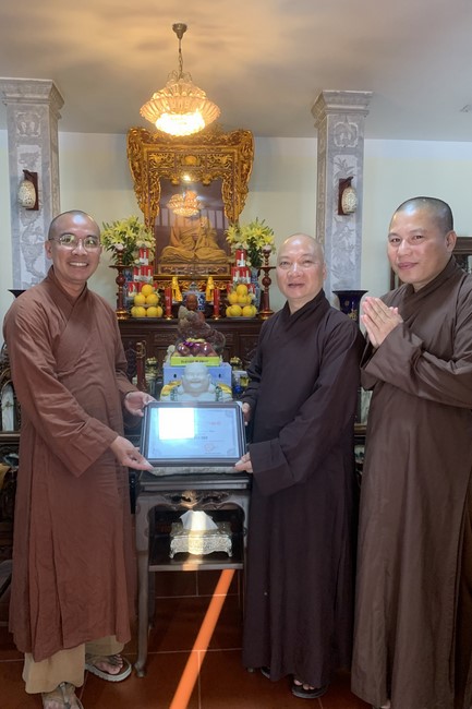 Donating to Ha Noi Buddhism Senior Lecturer School from NCT Education Talent Monk Fund