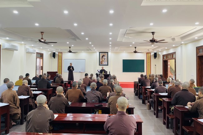 Donating to Ha Noi Buddhism Senior Lecturer School from NCT Education Talent Monk Fund