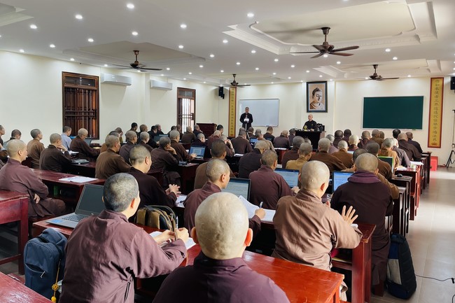 Donating to Ha Noi Buddhism Senior Lecturer School from NCT Education Talent Monk Fund
